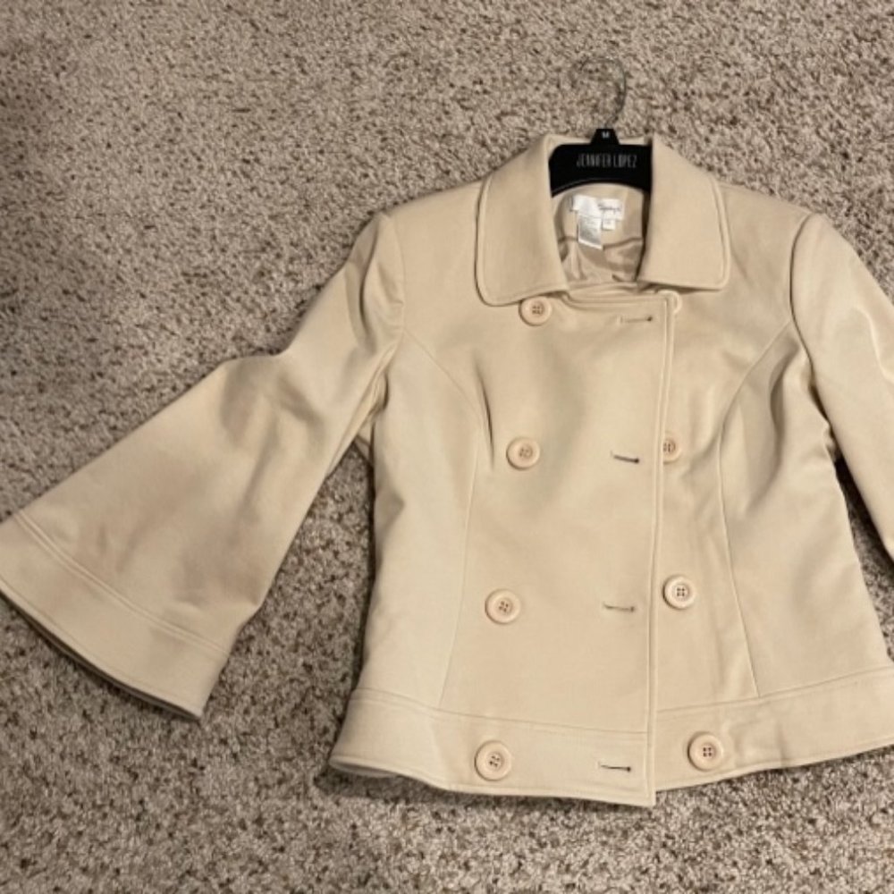 Womens Spiegel Double Breasted Wide Sleeve Blazer, Size 8